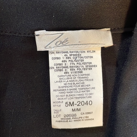 Zoe by Michael Phillips Canada multi textured pattern block cardigan relaxed Med - Picture 13 of 13